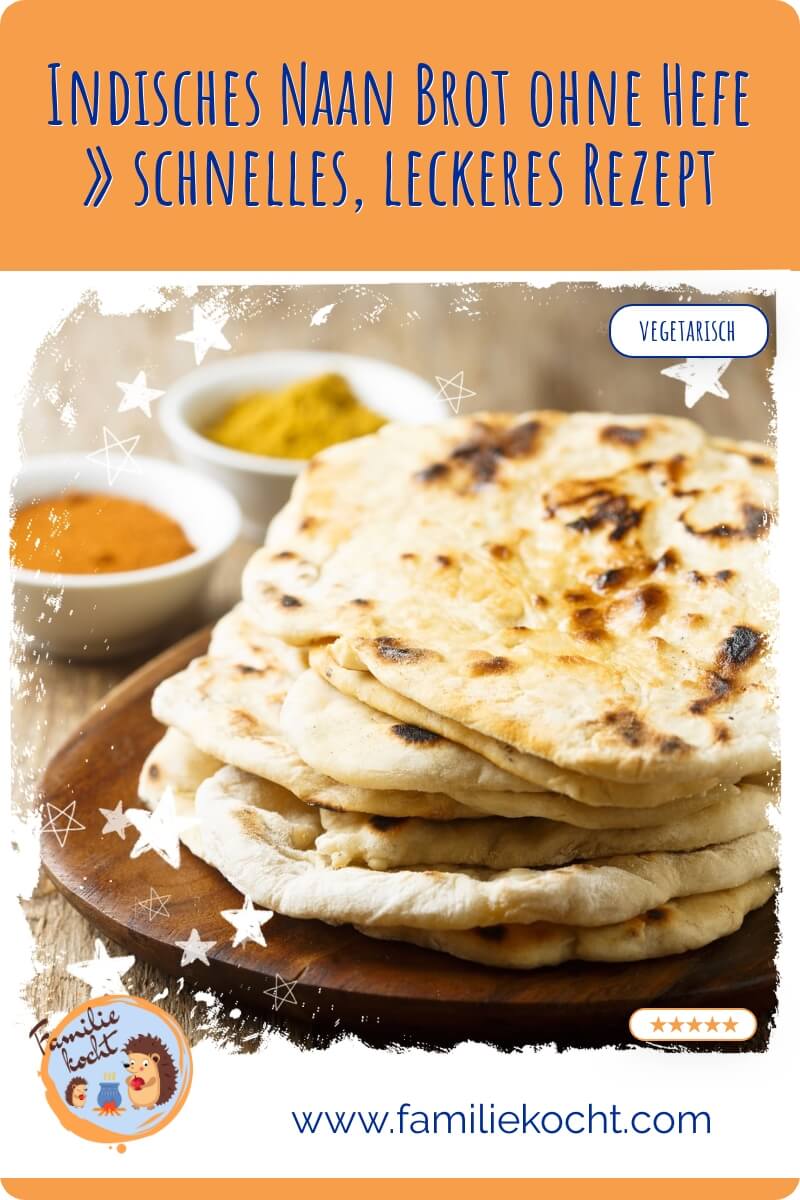 Indisches Naan Brot ohne Hefe Rezept