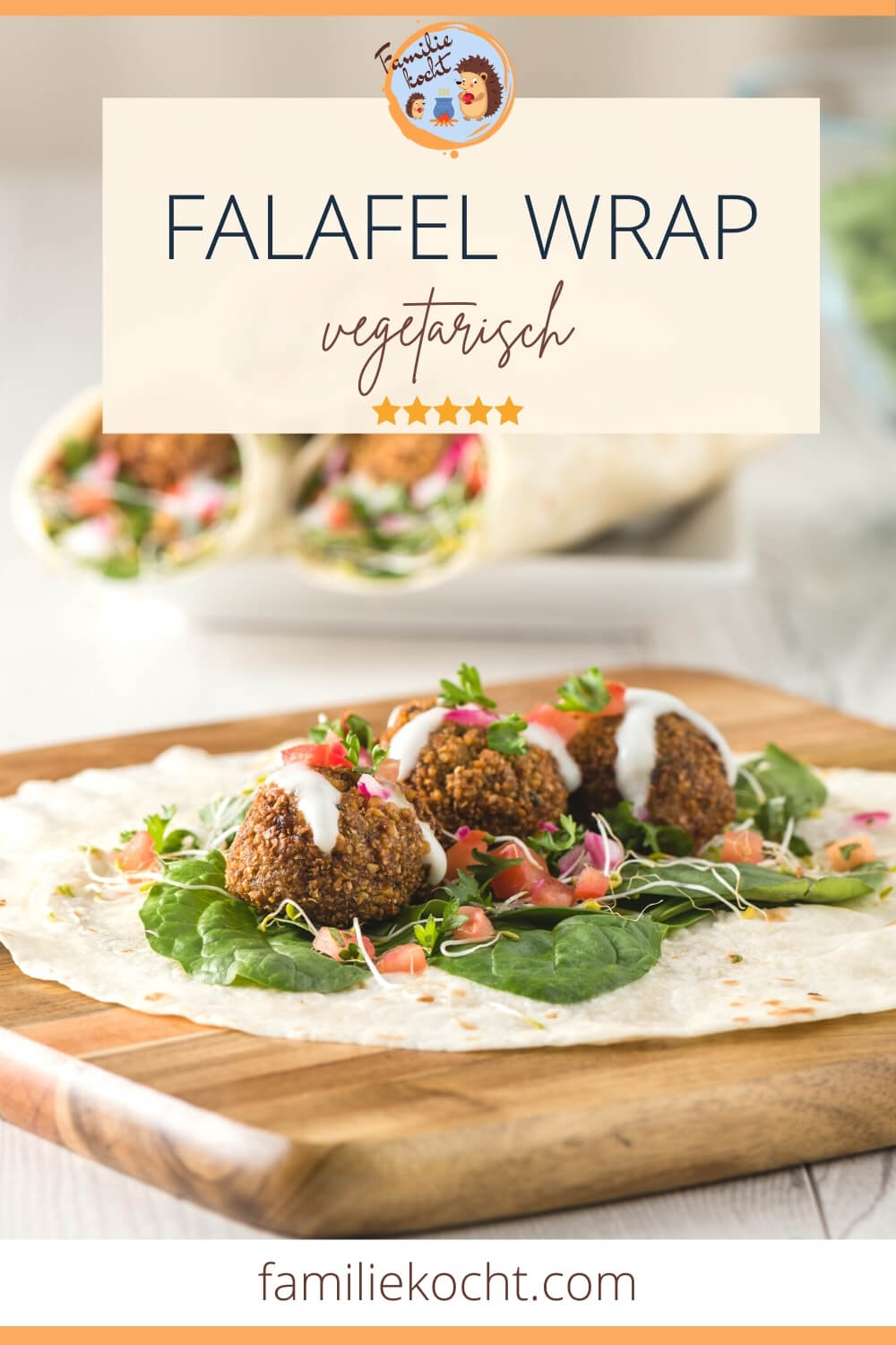 Falafel Wrap Sandwich Rezept