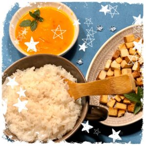 Kürbiscurry mit Räuchertofu Rezept