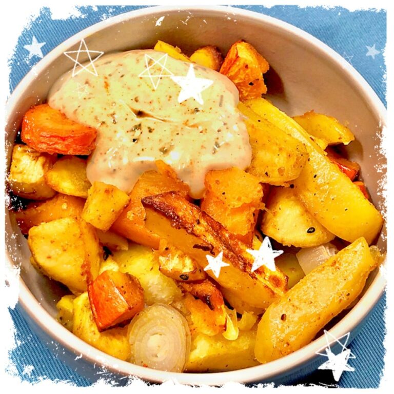 Ofengemüse mit Kräuterquark Rezept
