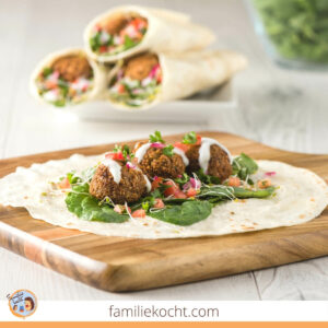 Falafel Wrap Sandwich Rezept