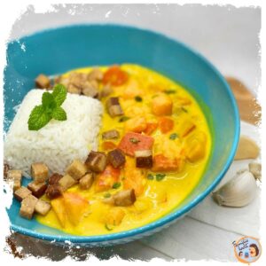 Kürbiscurry mit Räuchertofu Rezept