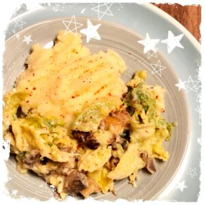 Kartoffelbrei mit Räuchertofu und Wirsing Rezept