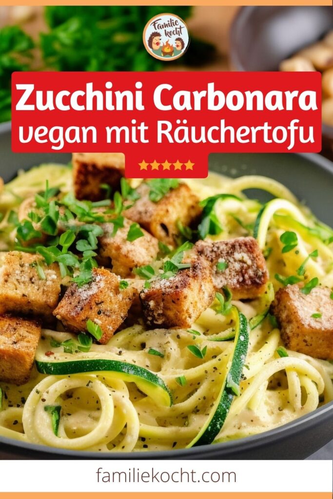 Vegane Zucchini Carbonara Pin