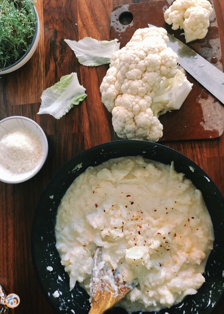 Blumenkohl Nudeln mit Käse