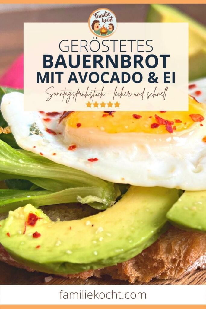 Geröstetes Avocado Brot mit Ei