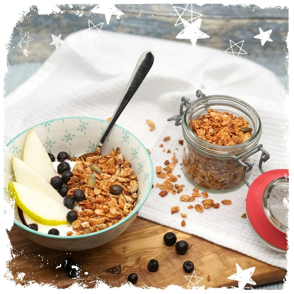 Granola ohne Zucker Knuspermuesli Rezept