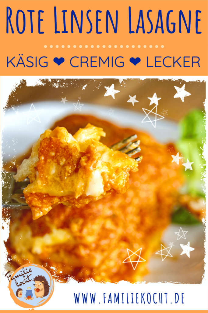 Rote Linsen Lasagne Pin