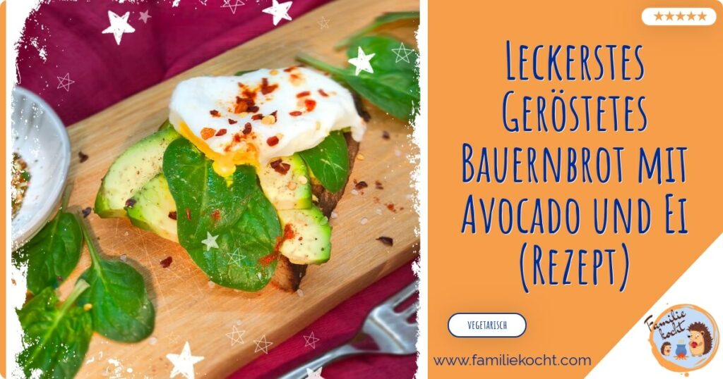 Geröstetes Bauernbrot mit Avocado und Ei