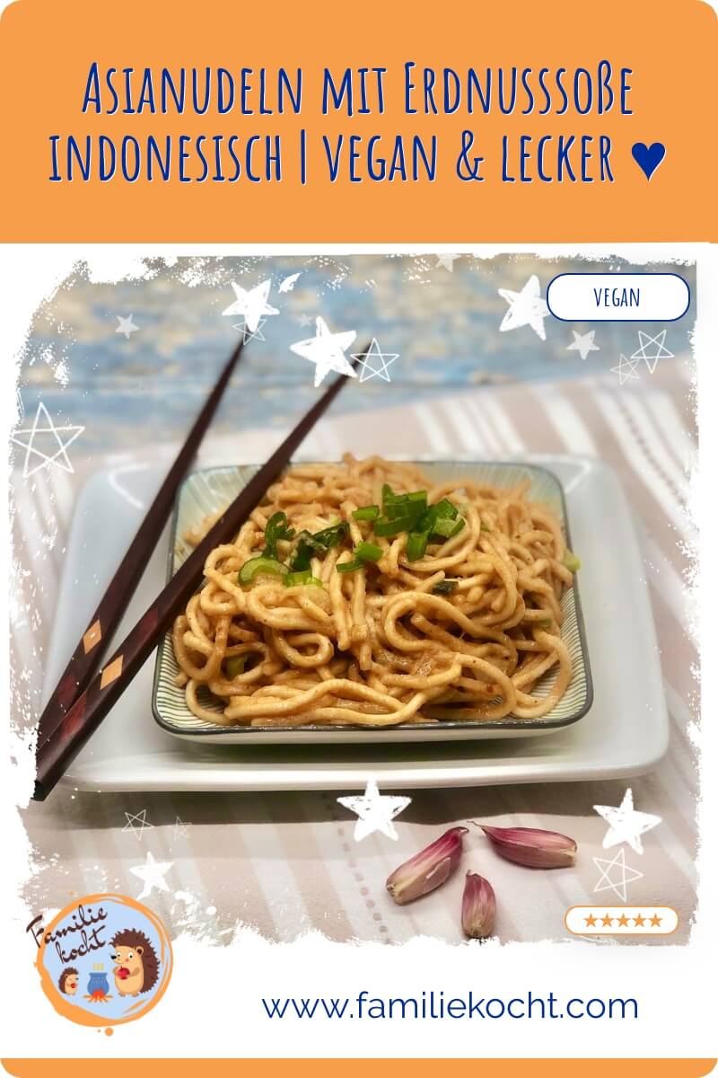 Asianudeln mit Erdnusssoße