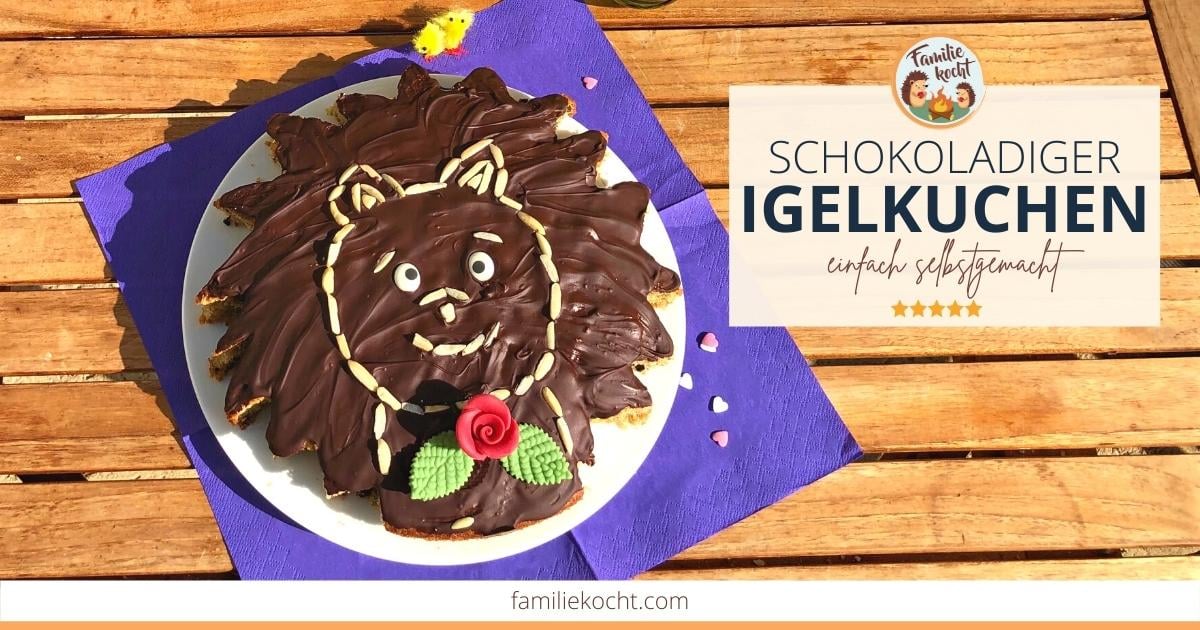 Nussiger Igelkuchen mit Schokolade ♥ leckeres Backrezept
