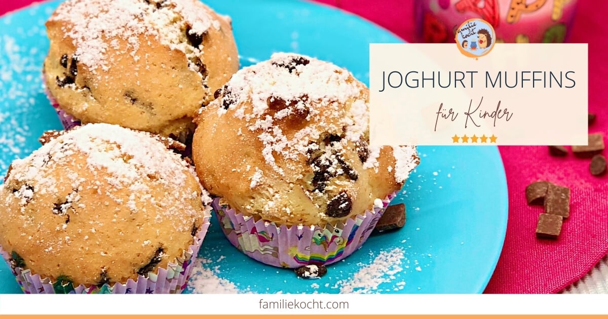 Joghurt Muffins | frisch &amp; lecker selbstgemacht ♥ für Kinder