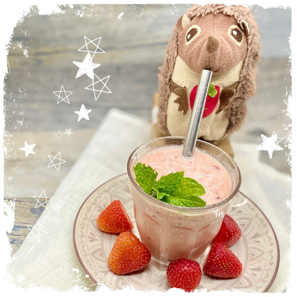 Erdbeer Smoothie mit Haferflocken Rezept