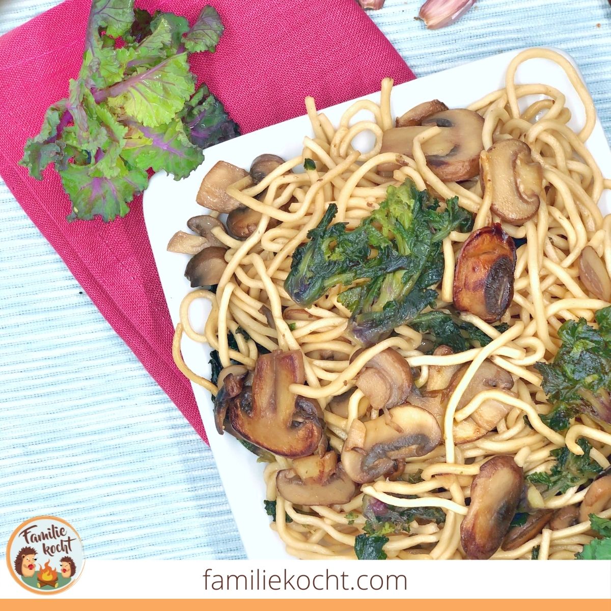 Flower Sprouts Wok ♥ asiatisch mit Champignons in nur 20 Min