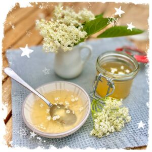 Holunderblüten Gelee mit Apfelsaft Rezept