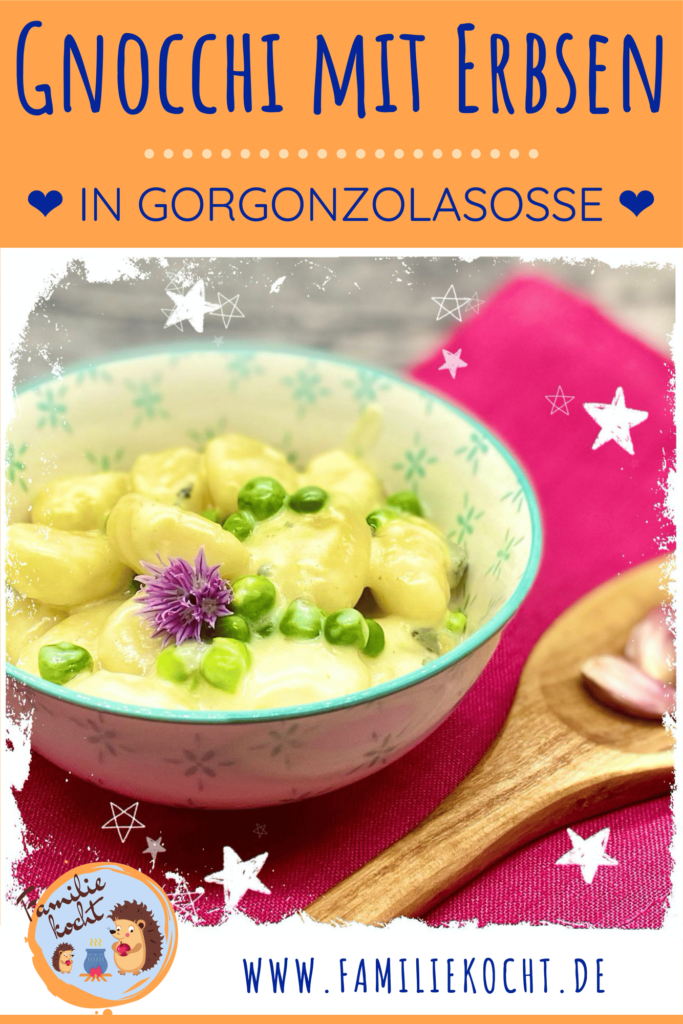 Gnocchi mit Erbsen und Gorgonzolasoße Pin