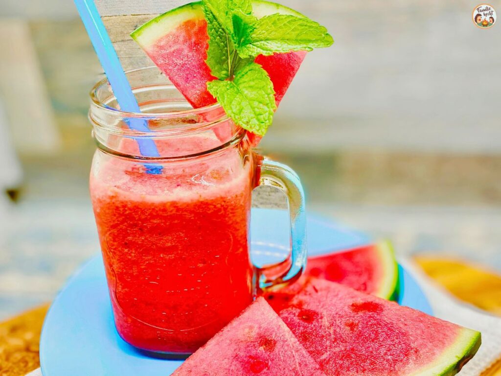 erfrischender Slush mit Wassermelonen