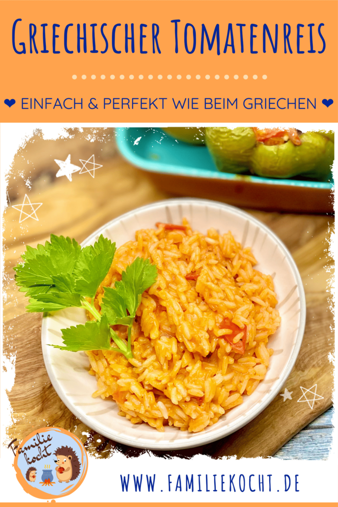 Griechischer Tomatenreis Pin