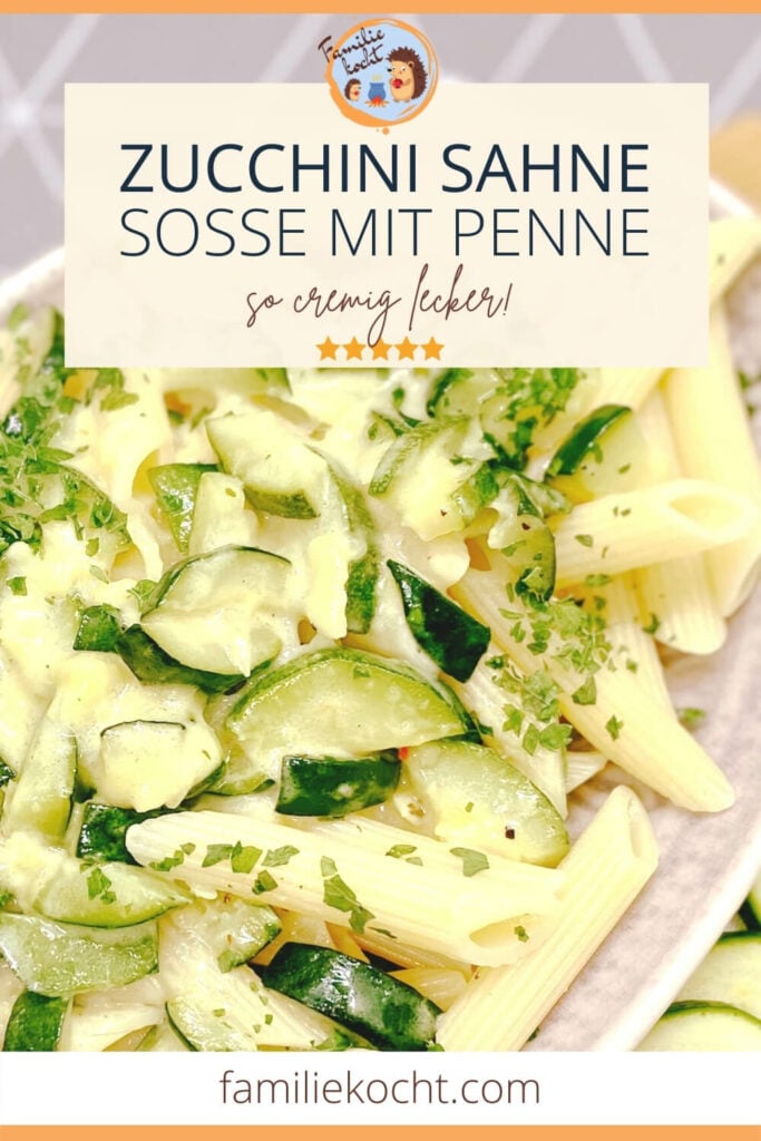 Zucchini Sahne Soße