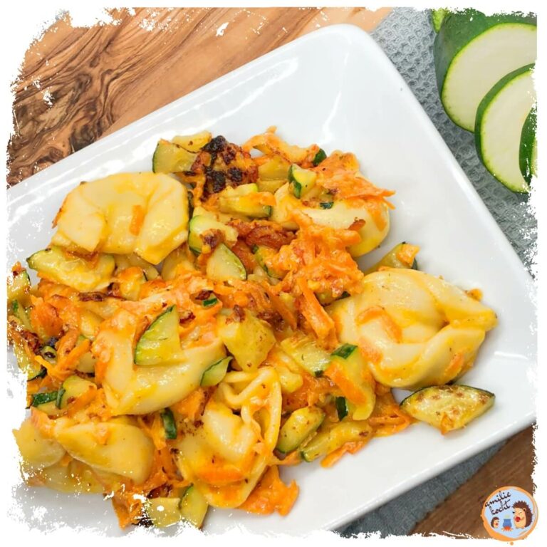 Zucchini Sahne Soße mit Penne ♨ lecker satt in 30 Min!