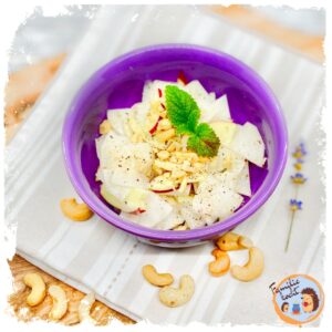 Rettich Apfel Salat mit Cashews Rezept