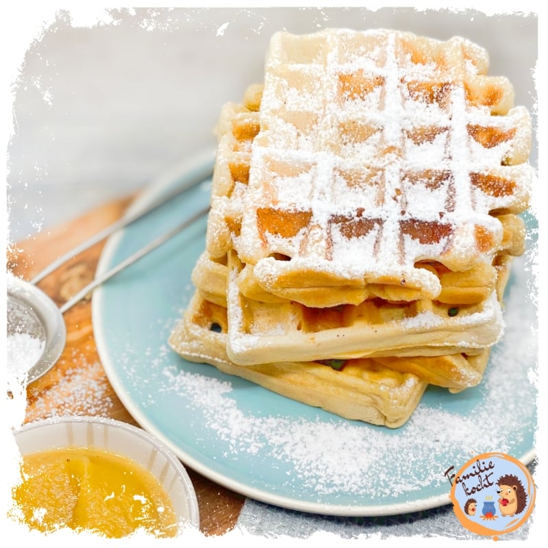 Vegane Waffeln ohne Ei ♥ Waffelteig Grundrezept