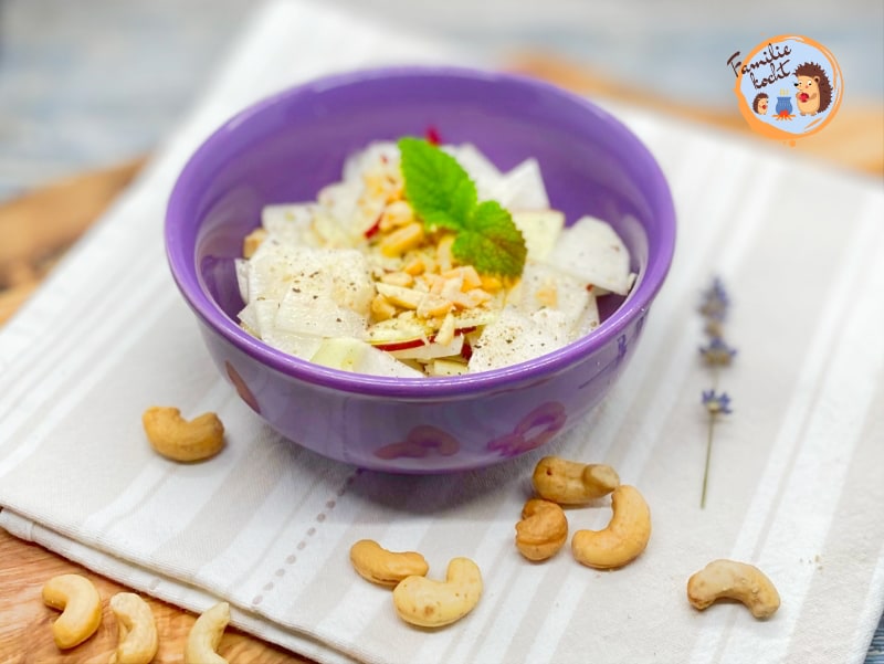 Apfelsalat mit Rettich und Cashews