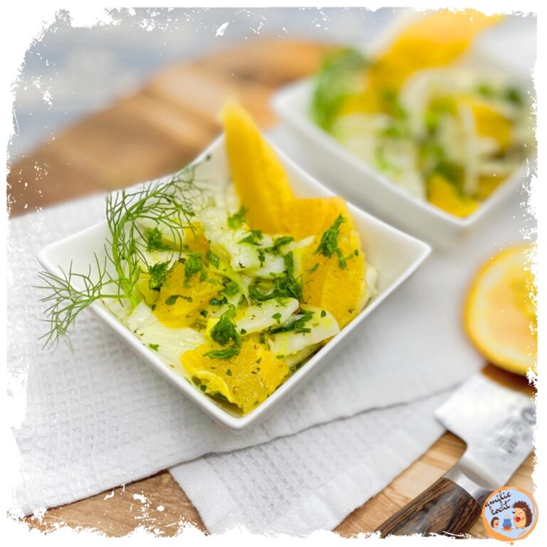 Fenchelsalat mit Orangen und Vinaigrette ★ der Winterklassiker