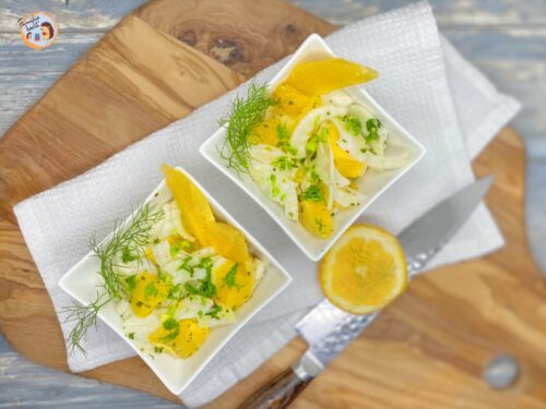 Fenchelsalat mit Orangen und Vinaigrette ★ der Winterklassiker