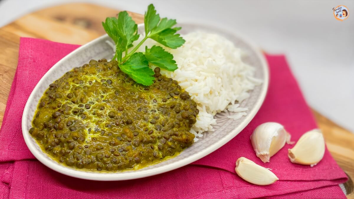 Dal Makhani ♥ indische Beluga Linsen in cremiger Soße (Rezept)