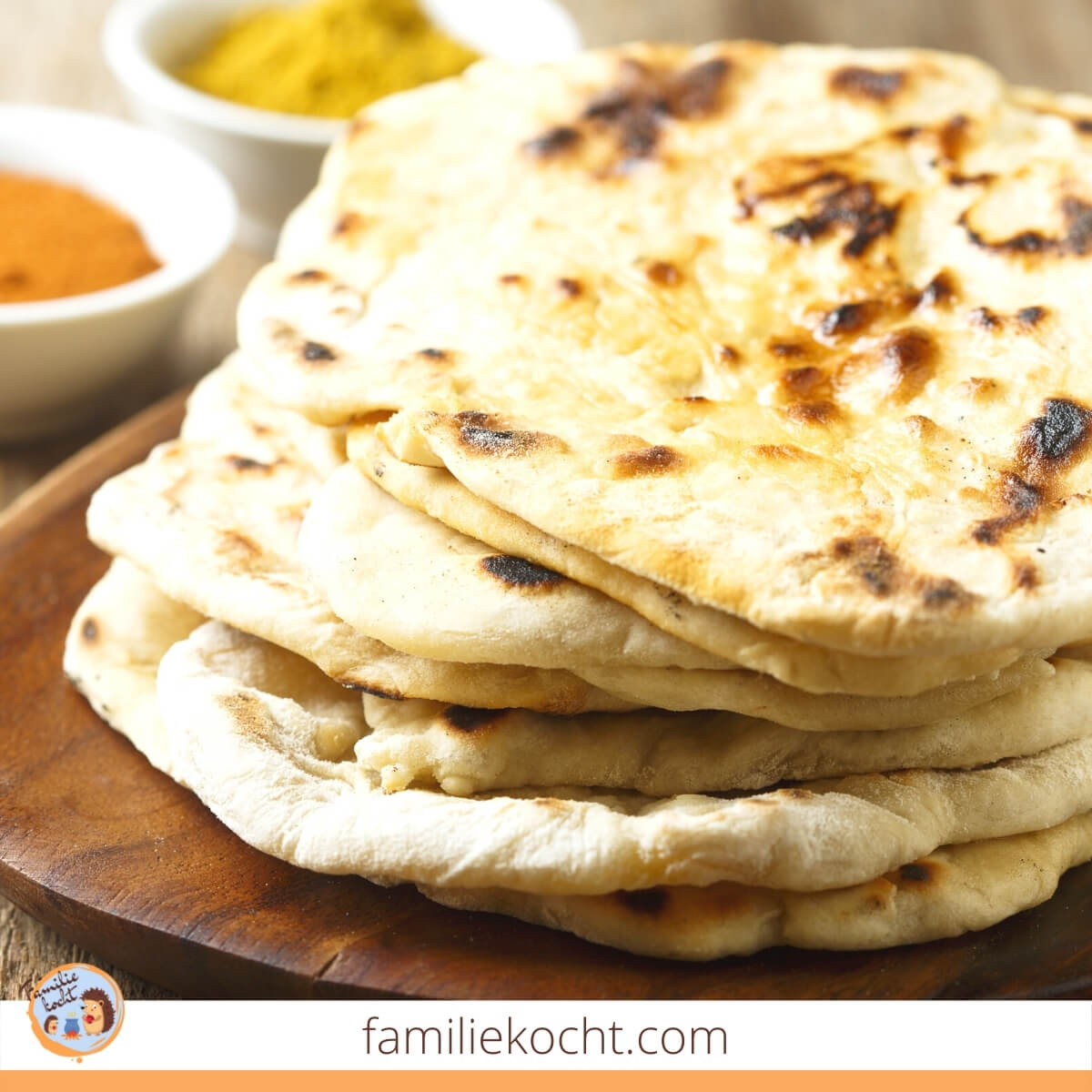 Indisches Naan Brot ohne Hefe ♥ schnelles, leckeres Rezept