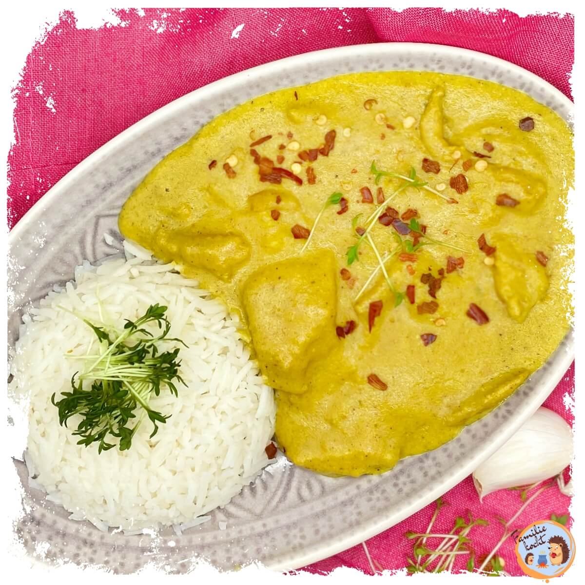 Vegetarian Chicken Korma ♥ delicious like at the Indian restaurant (recipe)
