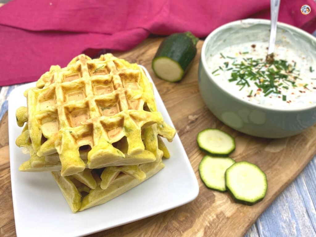 Herzhafte Waffeln mit Gemüse