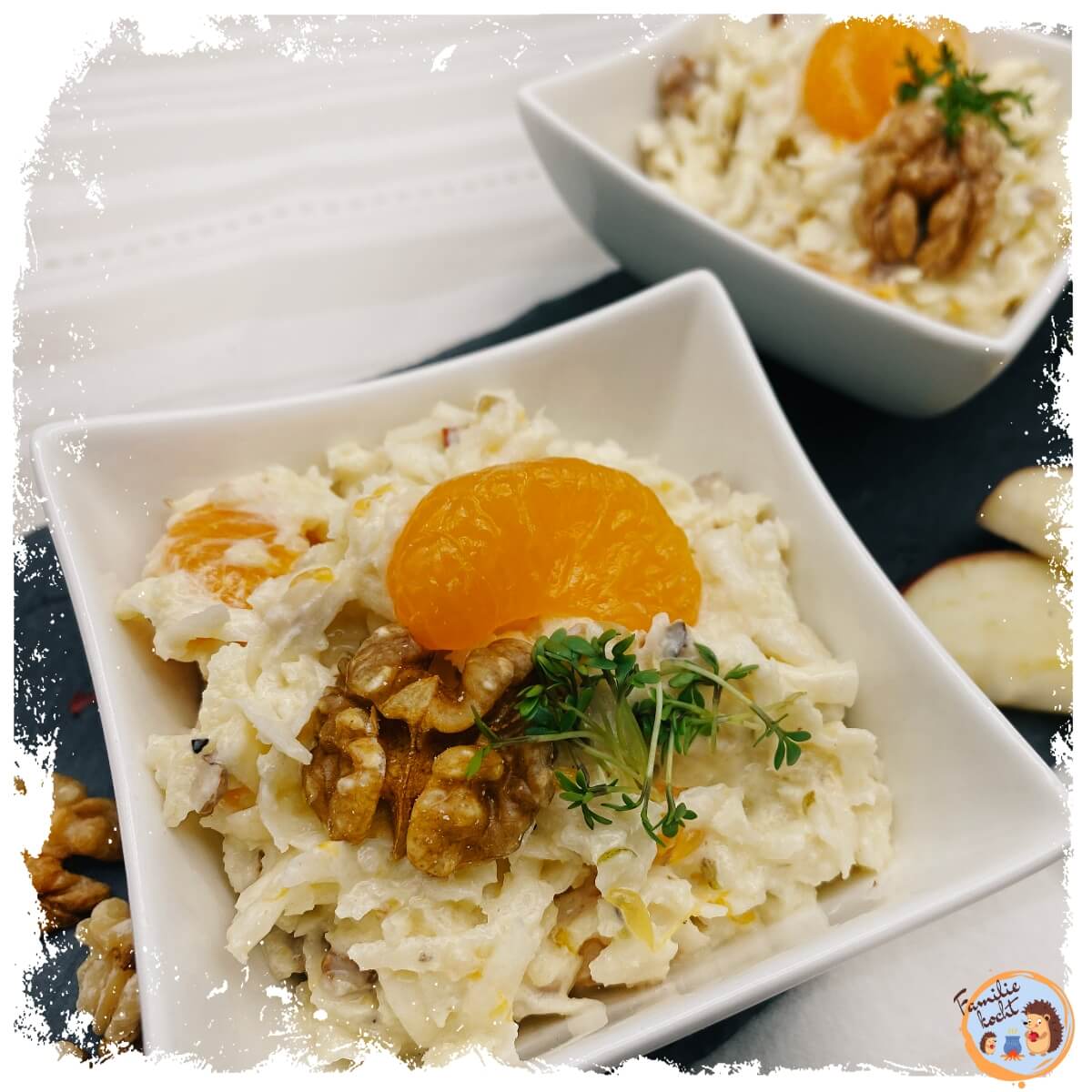 Sellerie Apfel Salat ♥ (veganer Waldorf Salat) Rezept