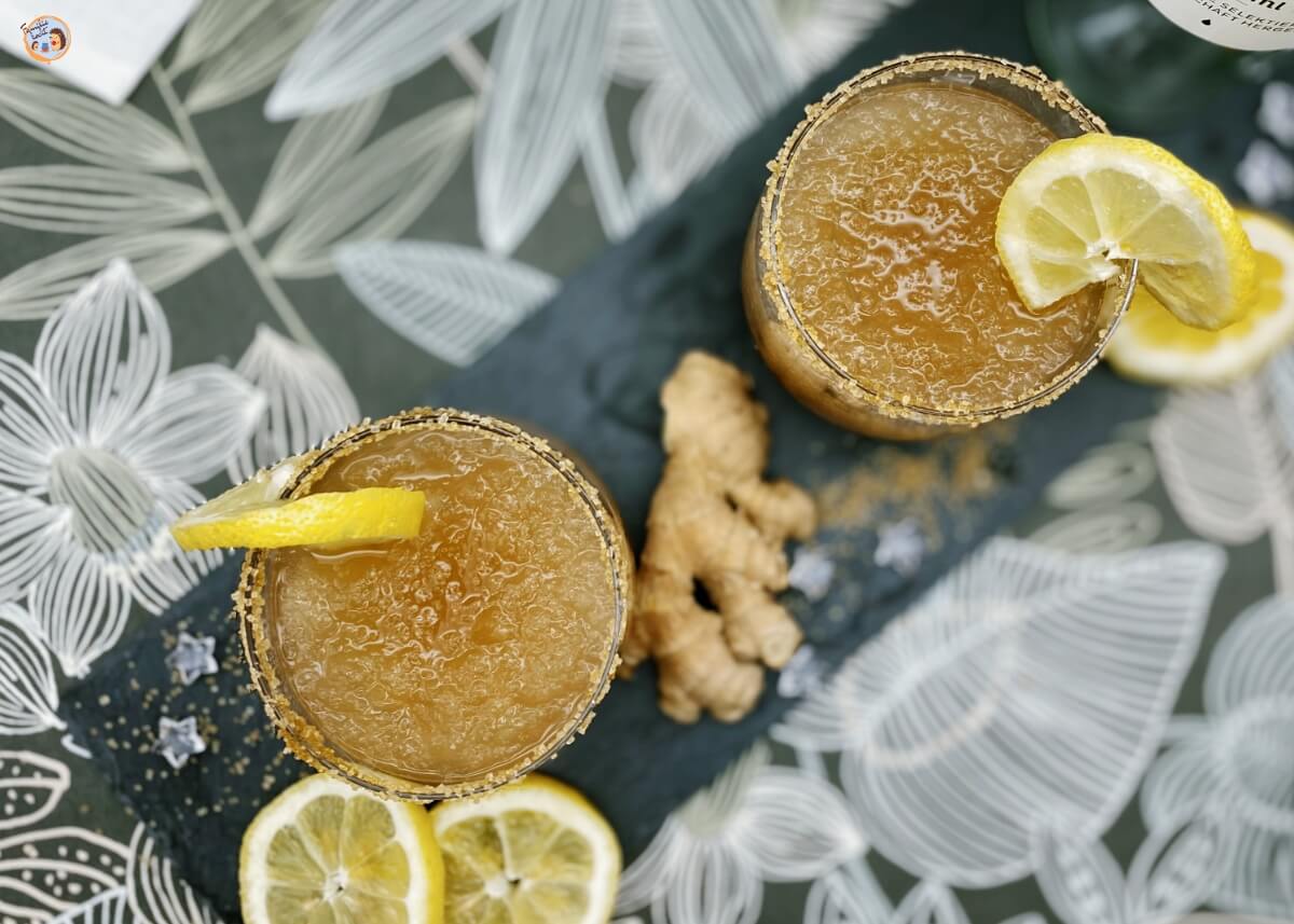 Ingwer Sorbet ♥ (Ginger Granita) - Leckeres Ingwer Slush Rezept