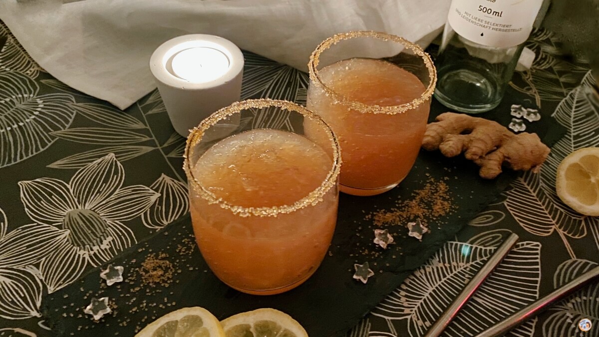Ingwer Sorbet ♥ (Ginger Granita) - Leckeres Ingwer Slush Rezept