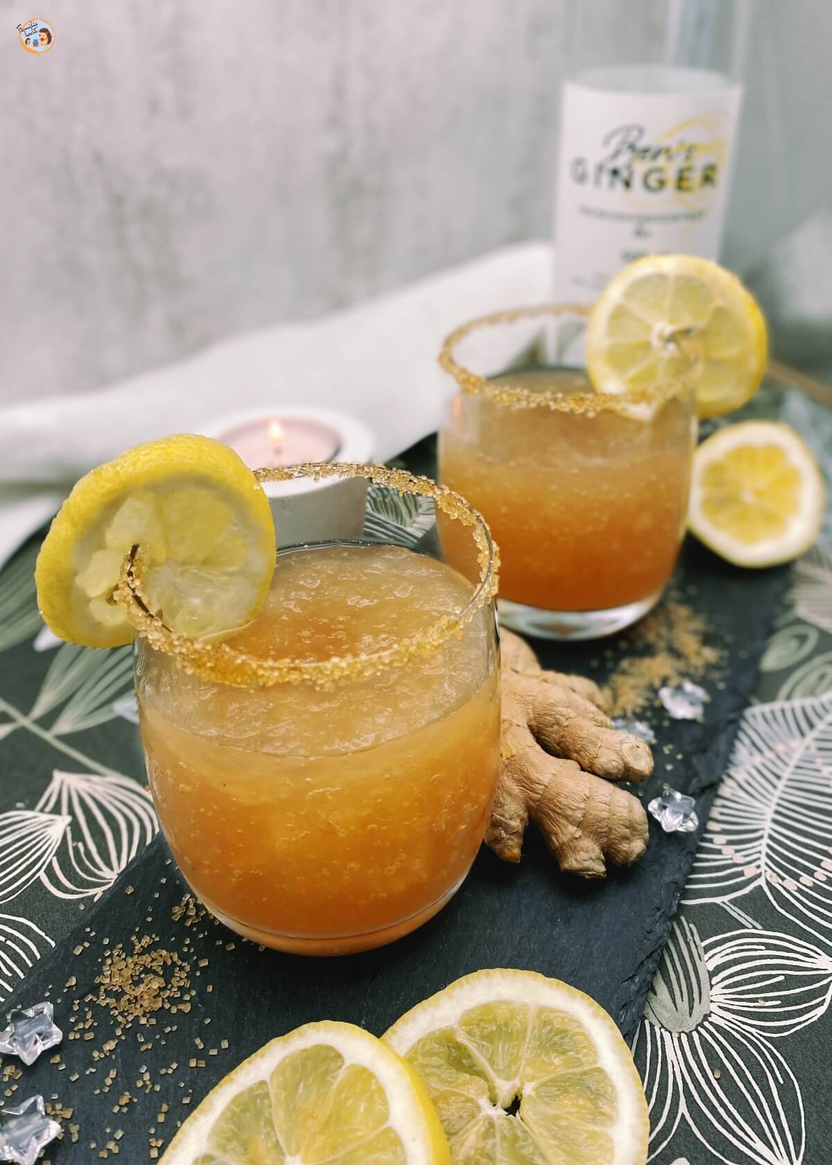 Ingwer Sorbet ♥ (Ginger Granita) - Leckeres Ingwer Slush Rezept