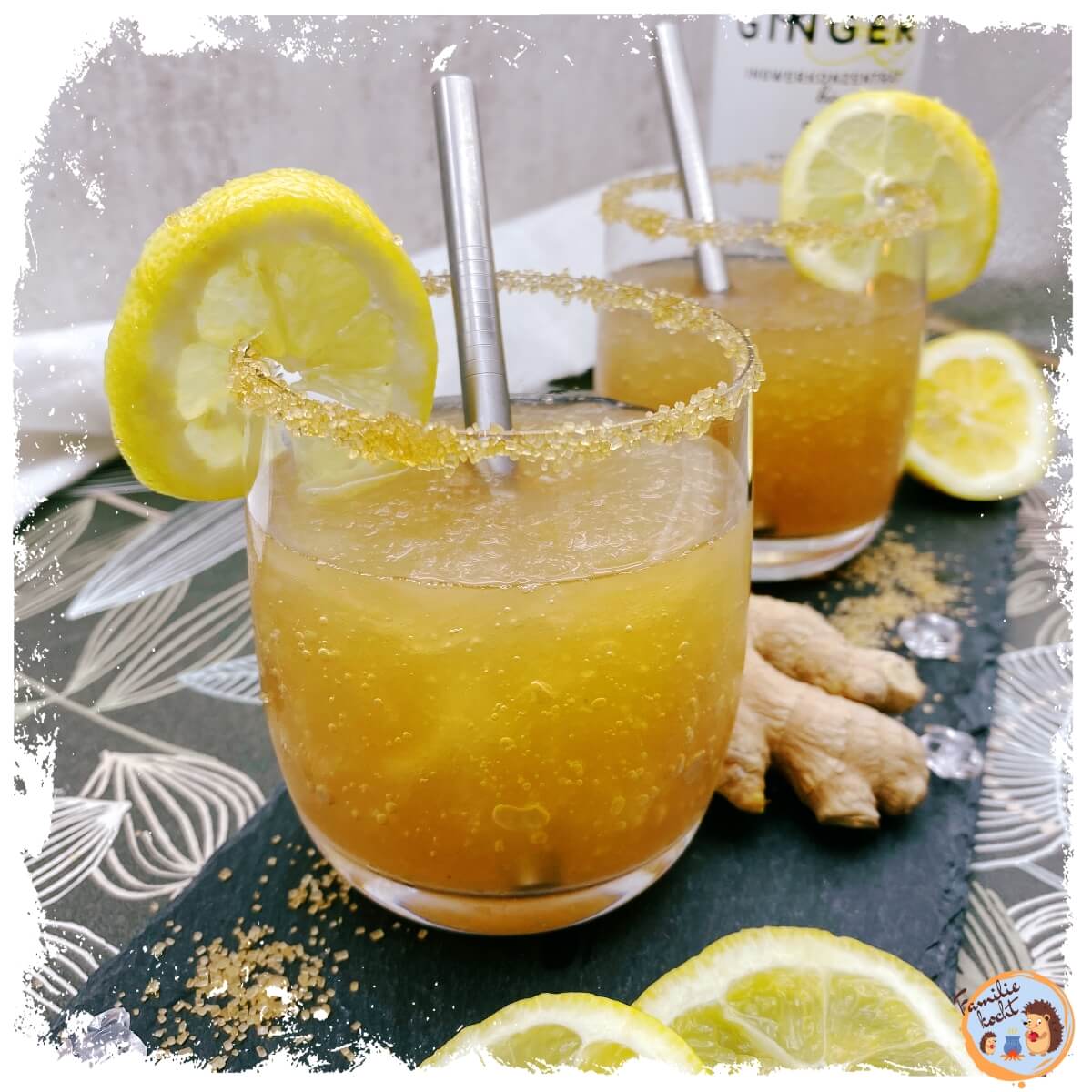Ingwer Sorbet ♥ (Ginger Granita) - Leckeres Ingwer Slush Rezept