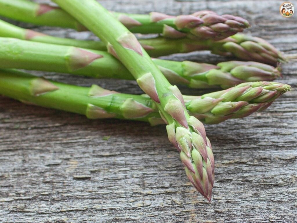 Veganer grüner Spargel