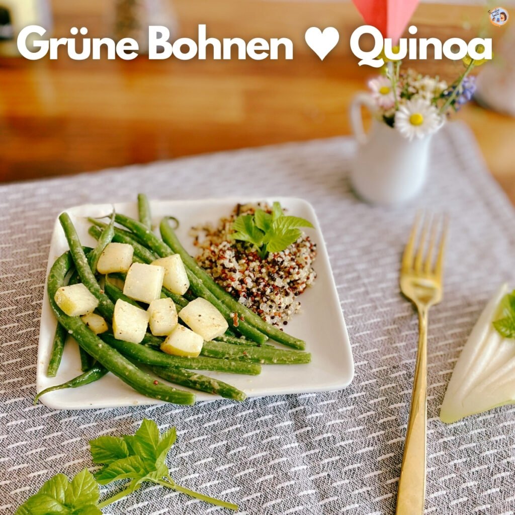 Grüne Bohnen und Quinoa