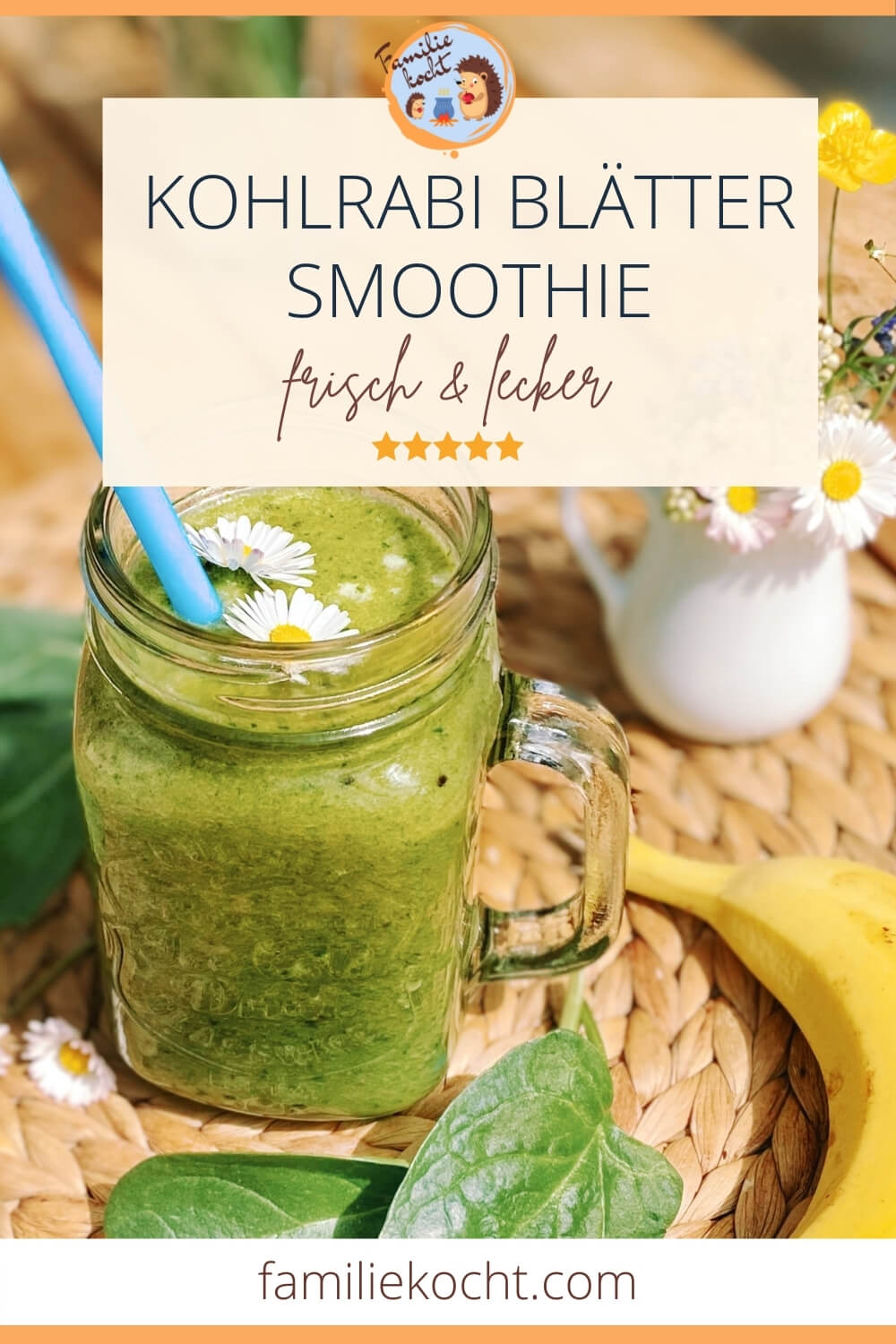 Kohlrabiblätter Smoothie