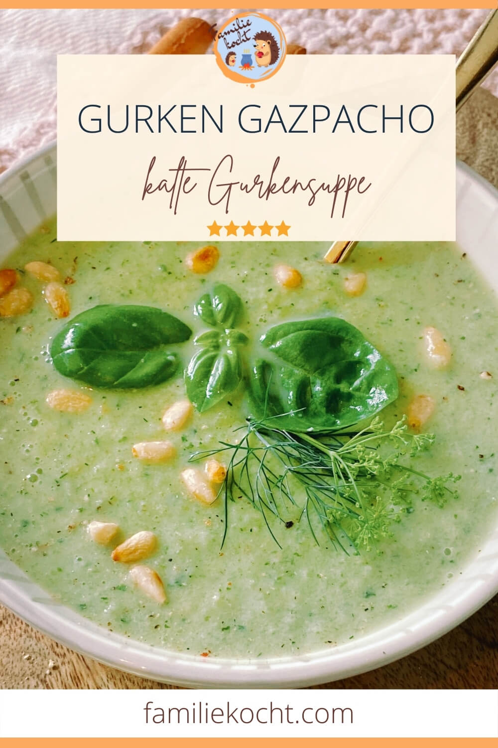 Gurken Gazpacho - kalte Gurkensuppe