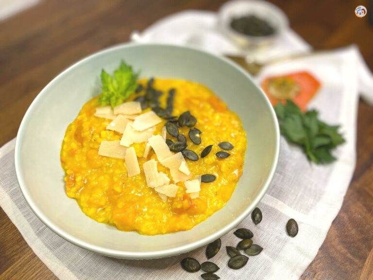 Cremiges Kürbisrisotto mit Parmesan ♥ so lecker im Herbst