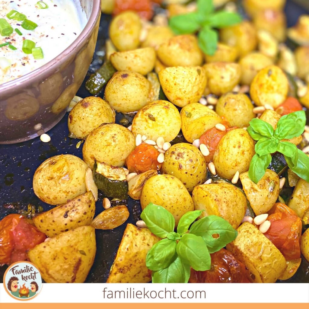 Ofenkartoffeln mit Gemüse