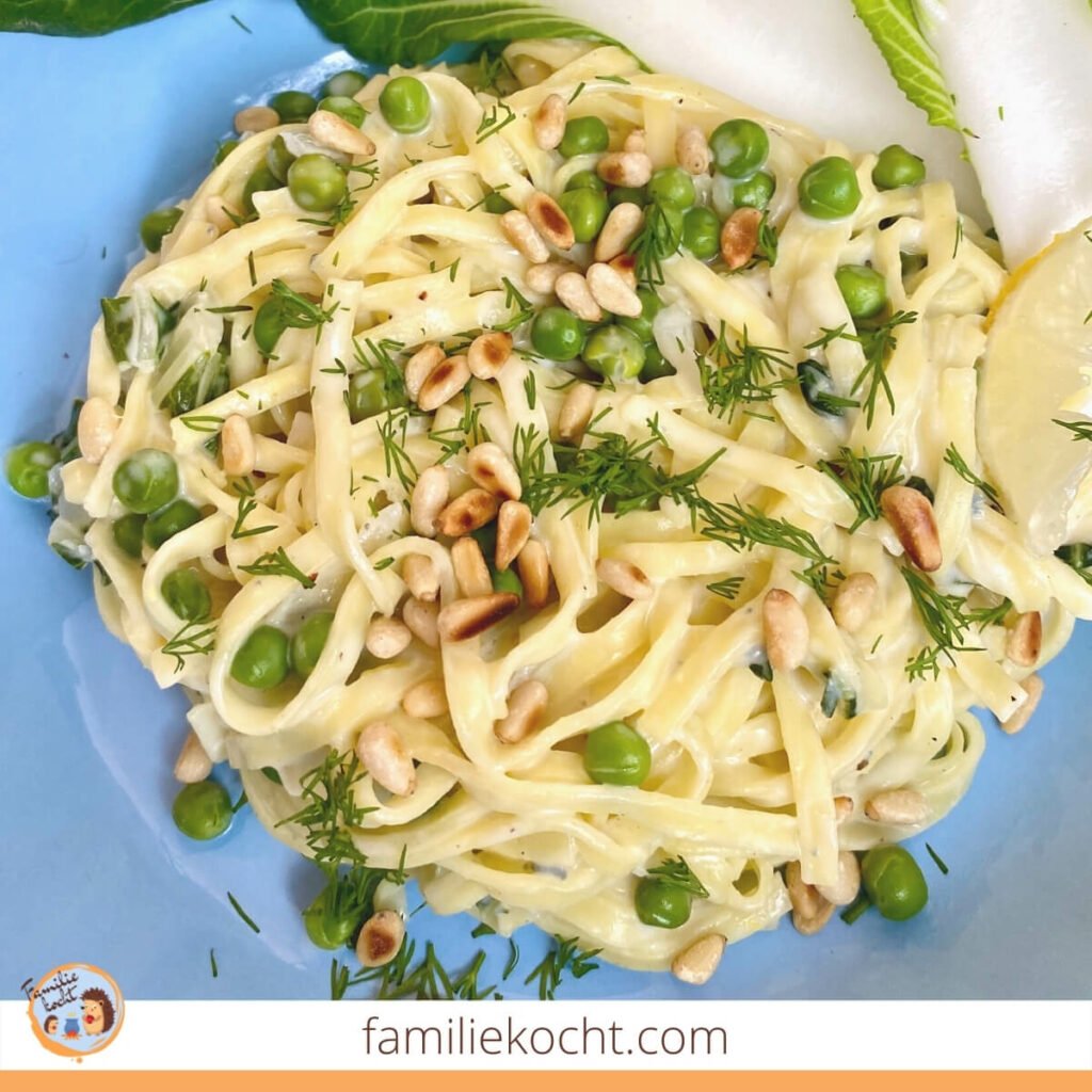 Tagliatelle mit Gemüse ♥ und Zitronensauce mit Gorgonzola