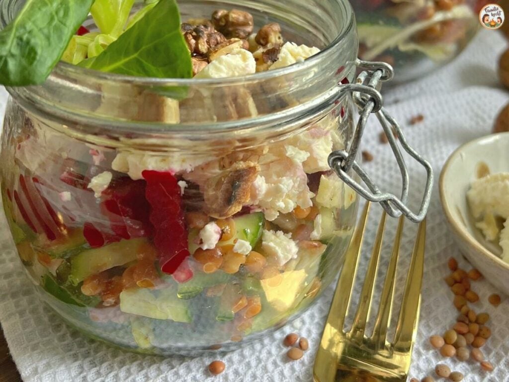 Schichtsalat zum Vorbereiten