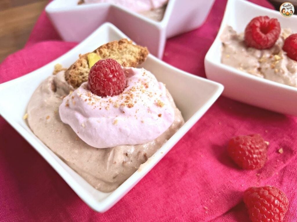 Cantuccini Creme mit Himbeeren