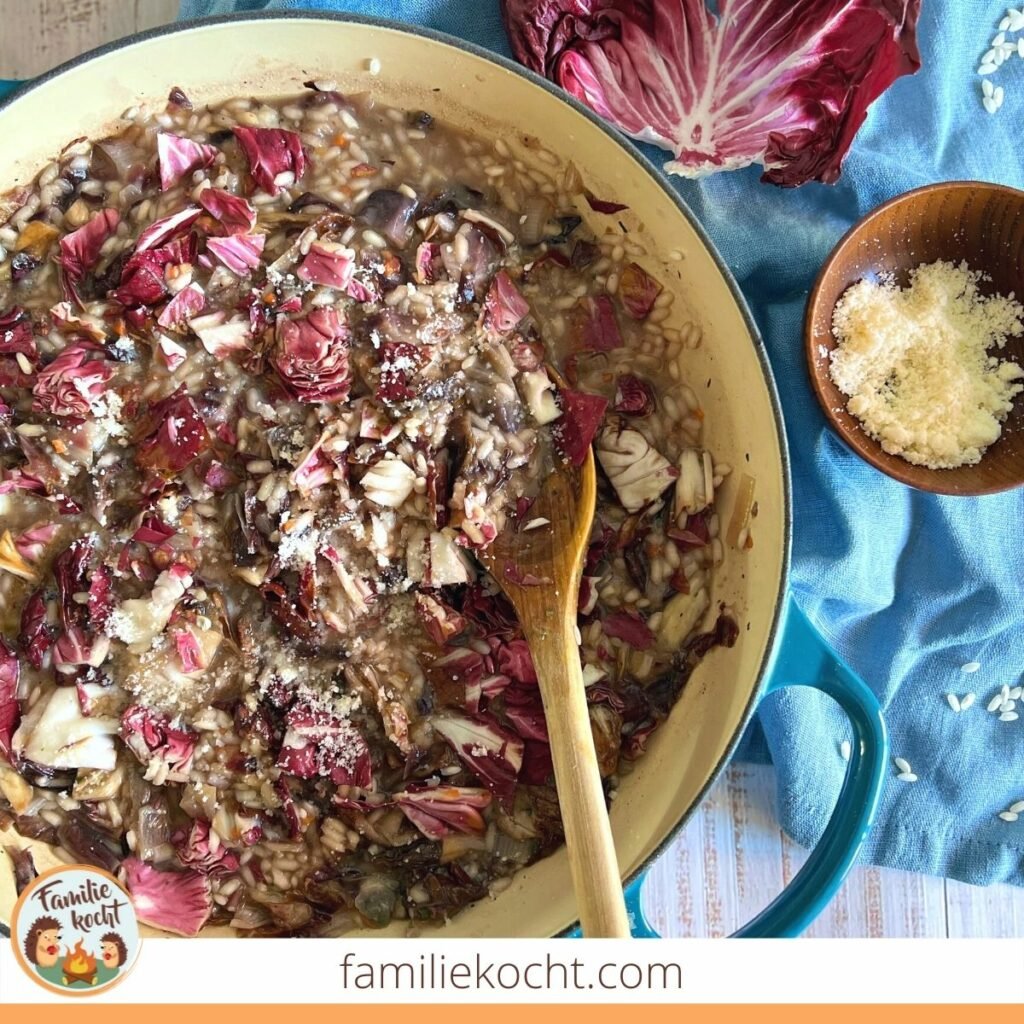 Radicchio Risotto mit Parmesan