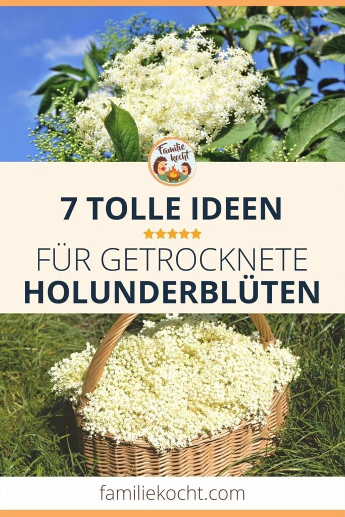 Getrocknete Holunderblüten