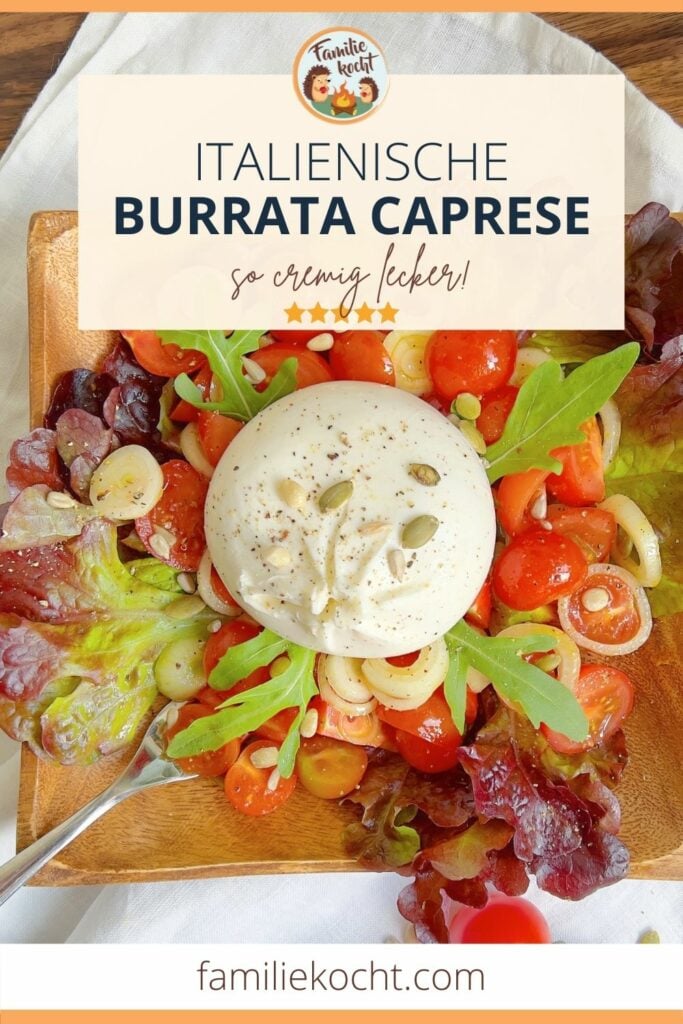 Italienische Burrata Caprese